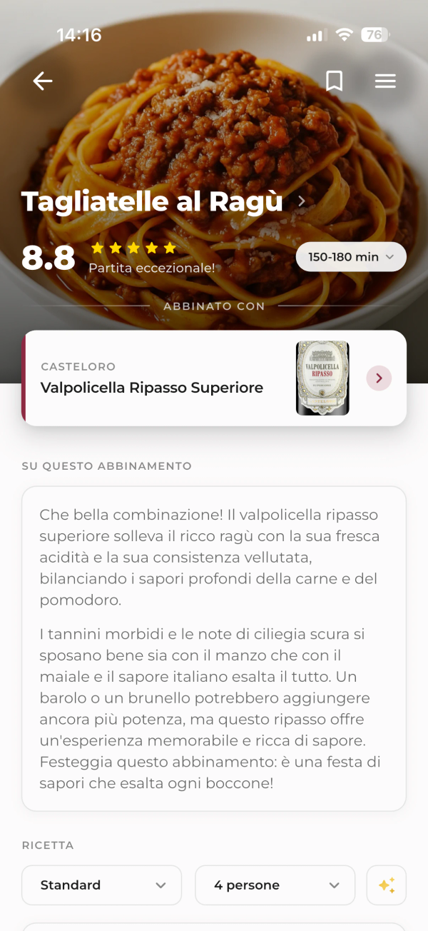 Abbinamento vino
