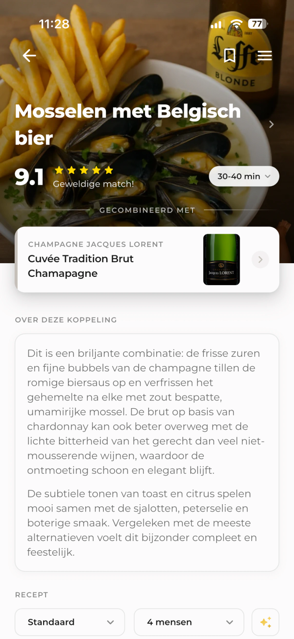 In het restaurant