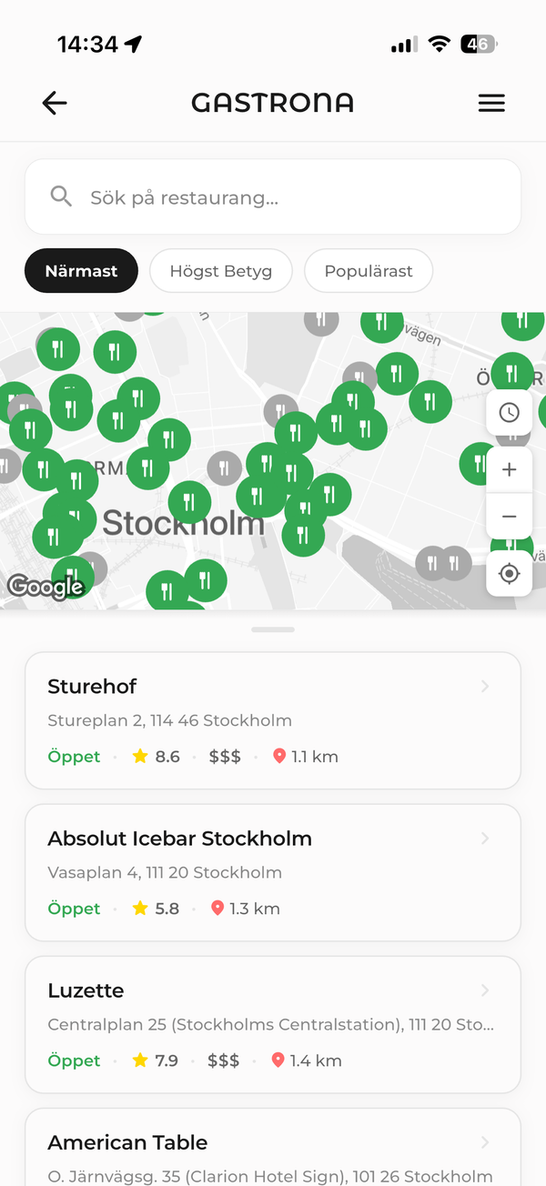 Hitta rätt på restaurangen